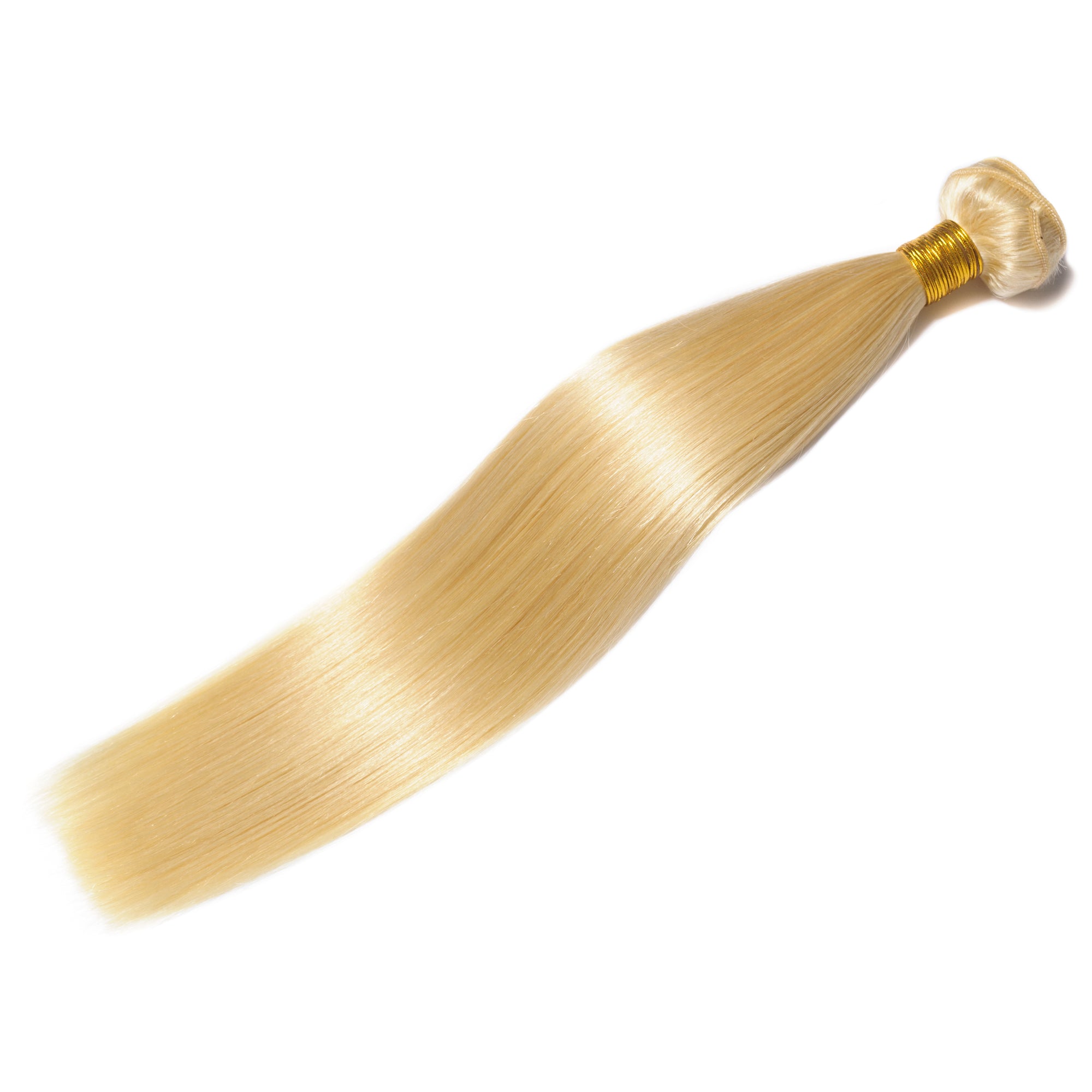 Bleach Blonde 613 Straight Hair Extensions | Luxeriva Bleach Blonde Straight Hair Bundle | Colour 613