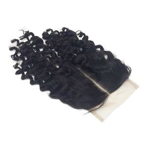 Use our kinky curly hair closure to complete your style