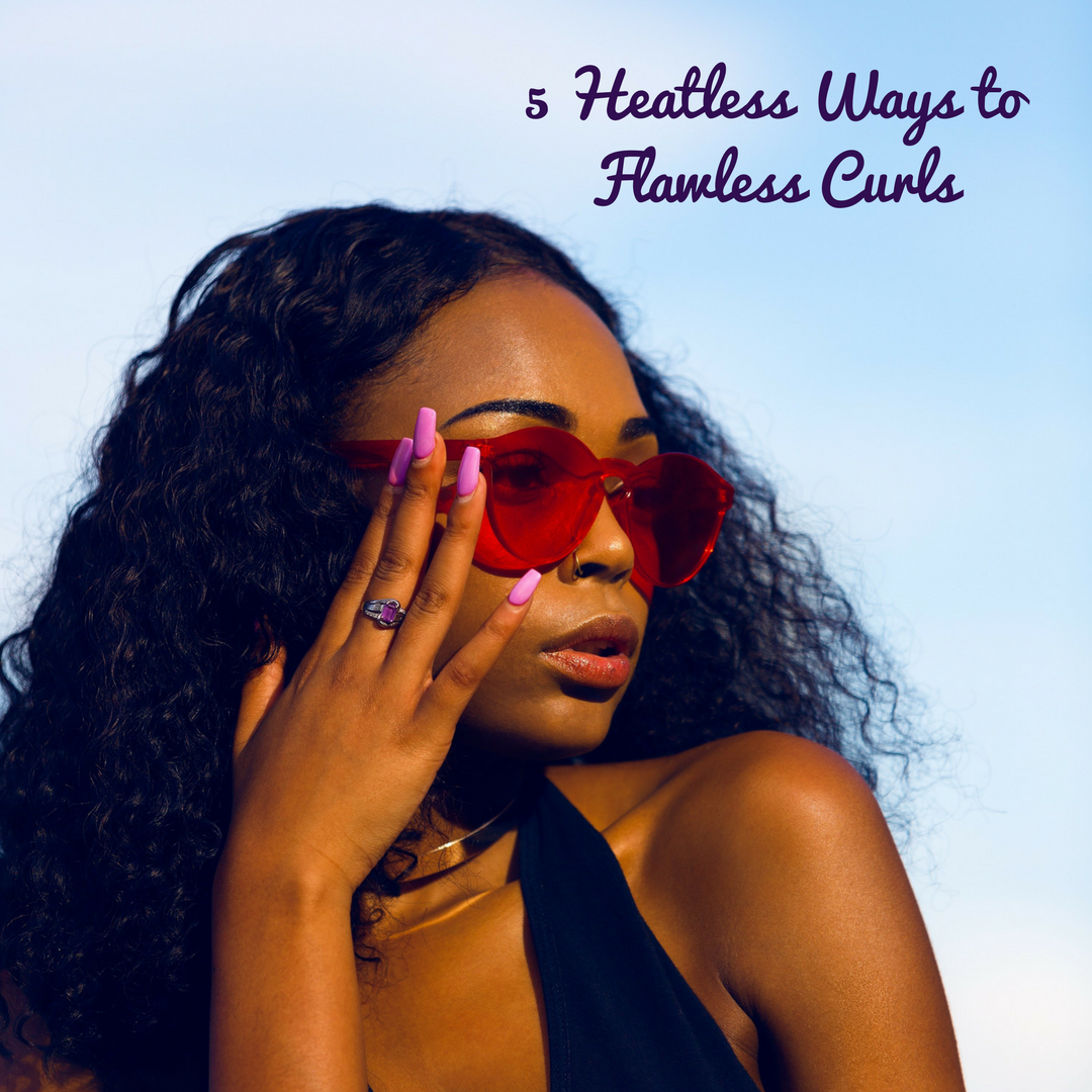 Heat-free styling natural curls