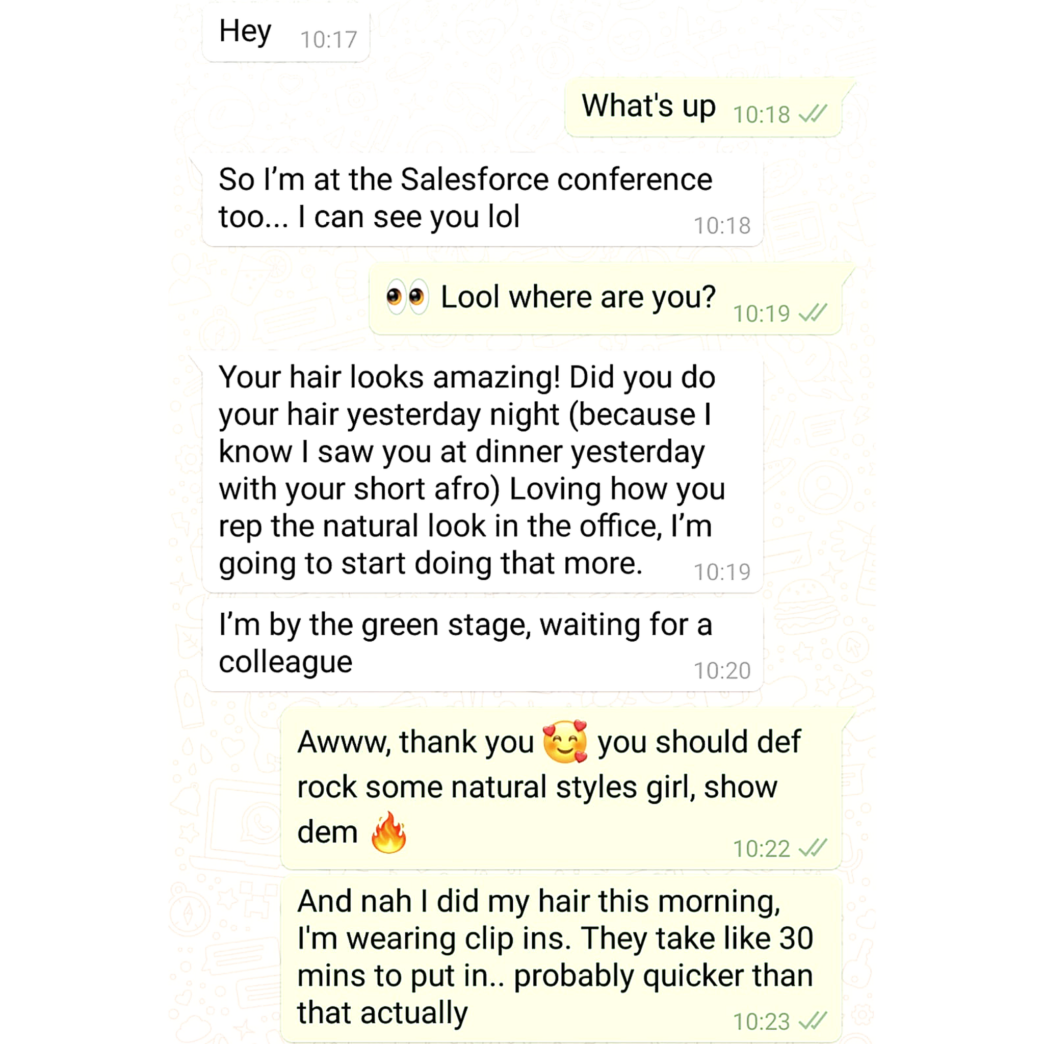 Sharing Hair Secrets With A Friend