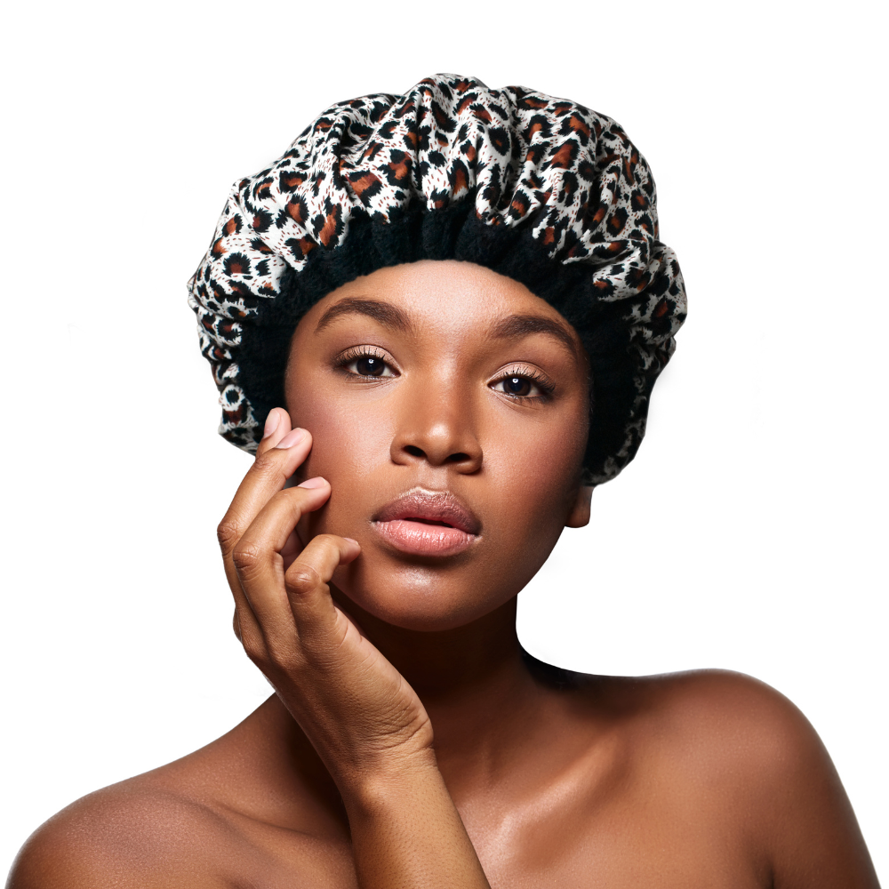 Lava Cap Reusable Hair Treatment Heat Cap & Scalp Massager Kit - Safari