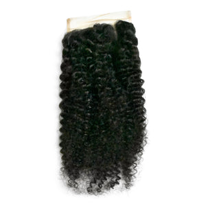 Use our afro curly hair closure to complete your style