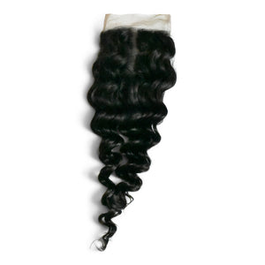 Our deep wave hair closures are expertly crafted on a lace base