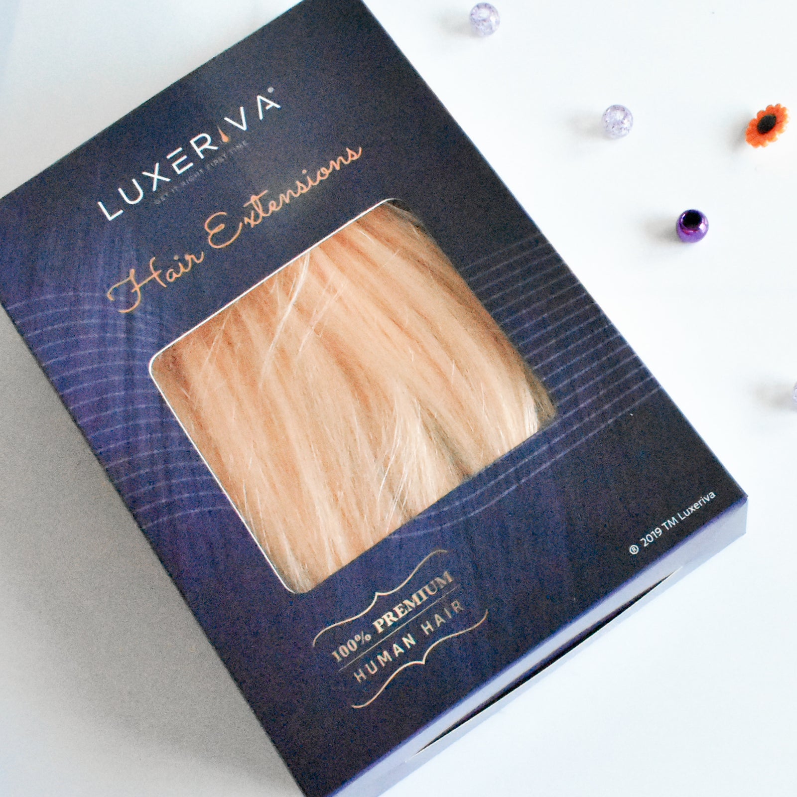 Lace Closure | Bold Bleach Blonde 613 Straight Lace Closure | Luxeriva Bold Bleach Blonde Straight Lace Closure | Colour 613 | Hair Extension Packaging