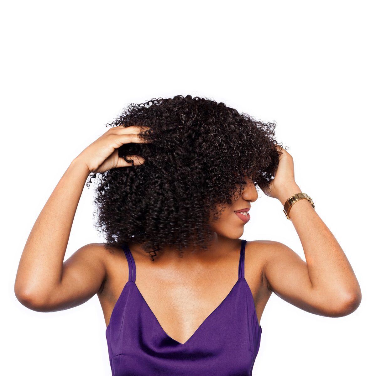 Kinky curly hairstyles give you beautifully defined curls to complete any look